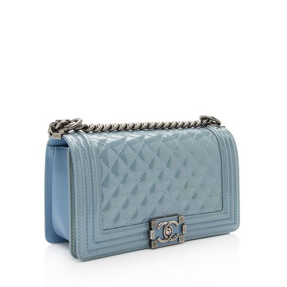 Chanel Patent Leather Old Medium Boy Bag - Picture 2 of 15